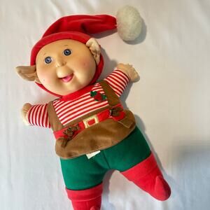 Vintage 1992 Cabbage Patch Doll Holiday Edition Santa's Helper Christmas Elf